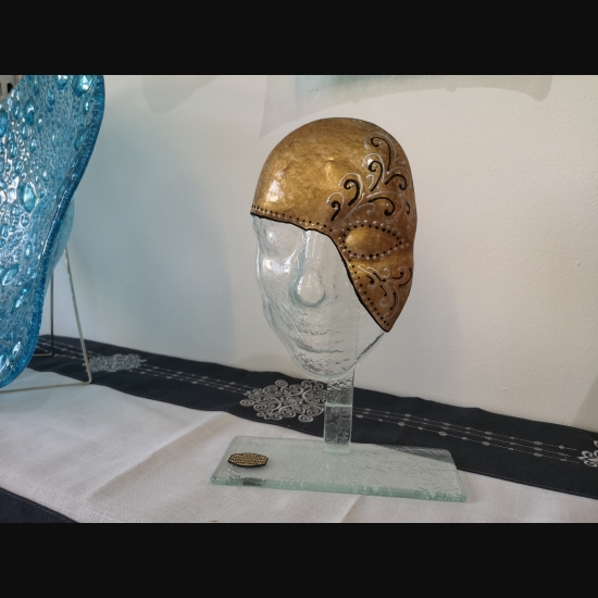 fusingowa maska wenecka ręcznie malowana