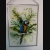 Papuga obraz, zawieszka ręcznie malowany